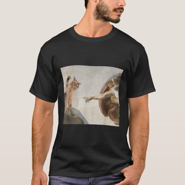 Adam Meme Michelangelo J. T Shirt (Framsida)