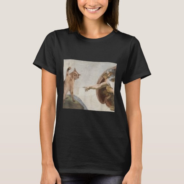 Adam Meme Michelangelo J. T Shirt (Framsida)