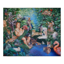 Adam Naming Animals & Appearance of Kväll Prints