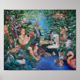 Adam Naming Animals & Appearance of Kväll Prints Poster