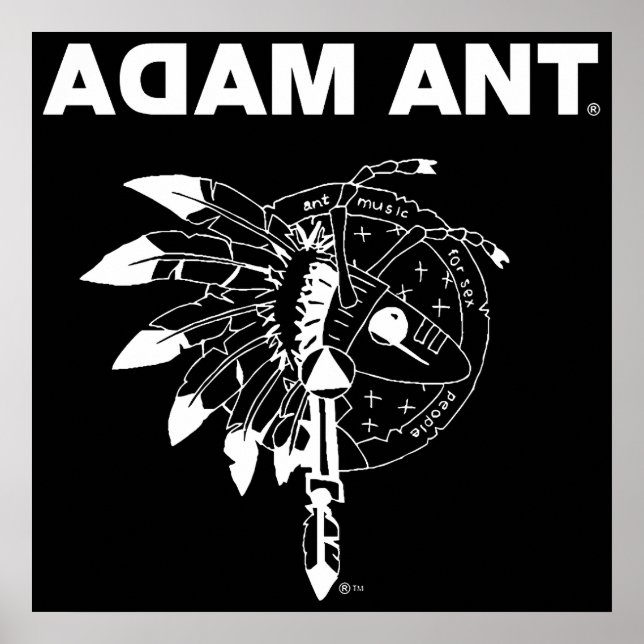 Adam och Ants Poster (Framsidan)