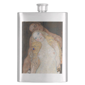 Adam och Eva av Gustav Klimt Fickplunta