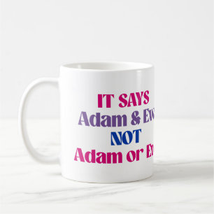 Adam och Eva inte Adam eller Eva Kaffemugg