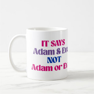 Adam och Eva inte Adam eller Eva Kaffemugg