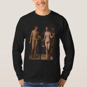 Adam och Kväll (1507) Albrecht Dürer Painting Rena T Shirt