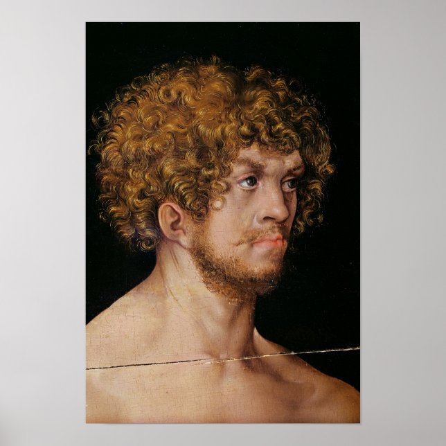 Adam och Kväll, detaljer om Adams huvud Poster (Framsidan)