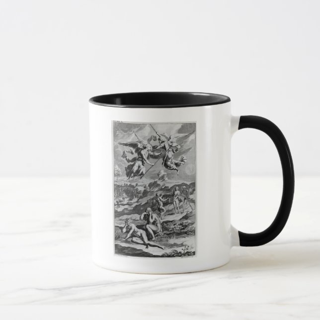 Adam och kväll efter nedgången mugg (Höger)