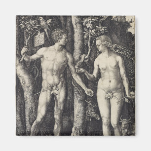 Adam och Kväll Engrave av Albrecht Durer Magnet