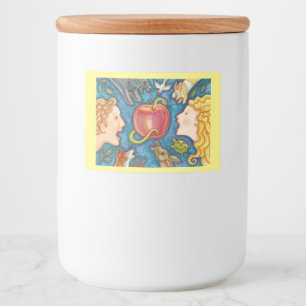 Adam och Kväll, LIVSMEDELS- OCH DRYCKETIKETT LAKAN Mat Etiketter