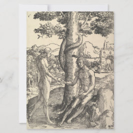 Adam och Kväll: Människans fall (Lucas van Leyden) Kort