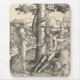 Adam och Kväll: Människans fall (Lucas van Leyden) Musmatta