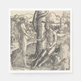 Adam och Kväll: Människans fall (Lucas van Leyden) Pappersservett