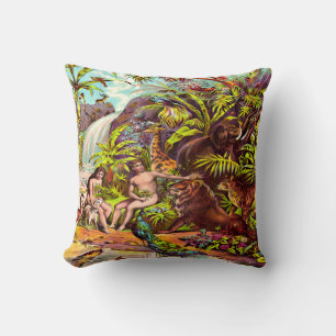 Adam och Kväll Pillow Kudde