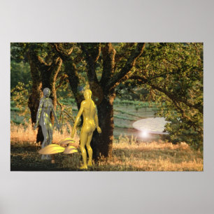 Adam och Kväll Poster