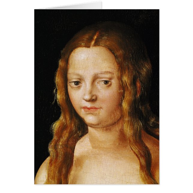 Adam och kvällen, specificerar av kväll huvud hälsningskort (Framsidan)