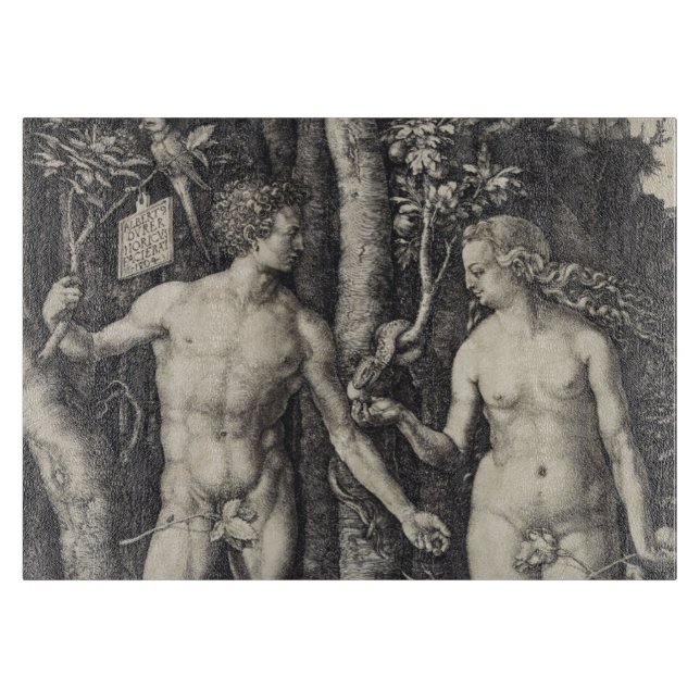 Adam och kvällgravyr av Albrecht Durer (Framsidan)