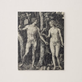 Adam och kvällgravyr av Albrecht Durer Pussel