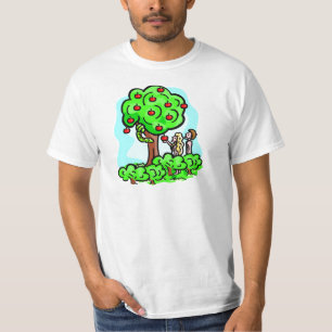 Adam och kvällkristenkonstverk tee shirt