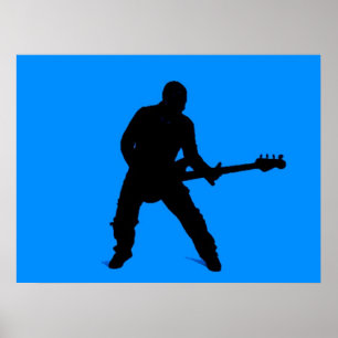 Adam på basguitar poster