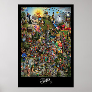 Adam Parsons KONST - Times of Rhymes - Affisch