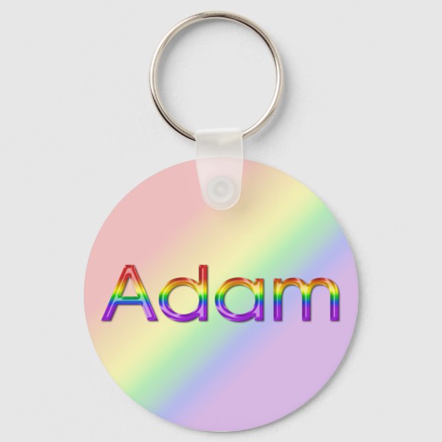 Adam - Rainbow - Keychain - 003 Nyckelring (Framsida)