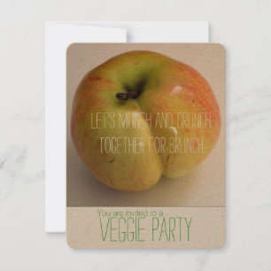 ADAM:S APPLE Veggie Party-inbjudan Inbjudningar