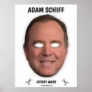 ADAM SCHIFF Halloween-mask Poster