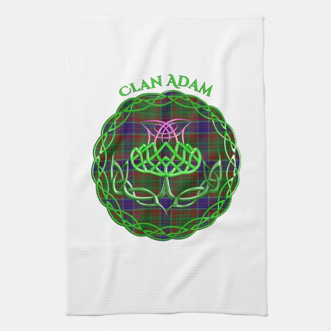 Adam Scottish Tartan Celtic Thistle Kökshandduk (Vertikal)