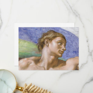 Adam, Sistine Chapel av Michelangelo Tack Kort