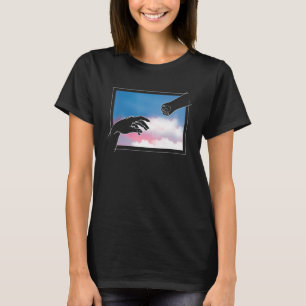 Adam Skapelse Katt Mamma Katt Älskare Kristen T Shirt