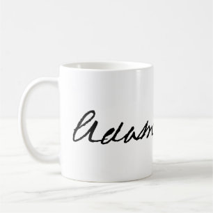 Adam Smith namnteckning Kaffemugg