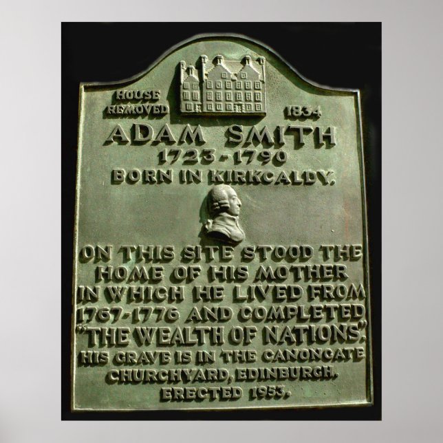 adam smith plaque poster (Framsidan)