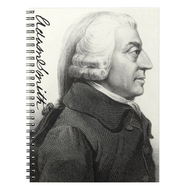 Adam Smith Profile (med namnteckning) Anteckningsbok (Framsidan)