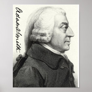 Adam Smith Profile (med namnteckning) Poster