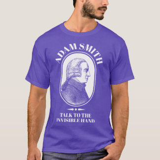 Adam Smith Rolig Ekonomiprofessor Osynlig Hand T Shirt