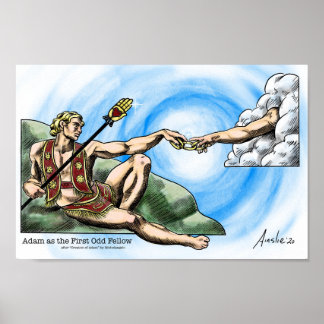 Adam som första odd-gult poster