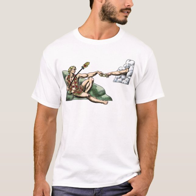 Adam som första odd-gult t shirt (Framsida)