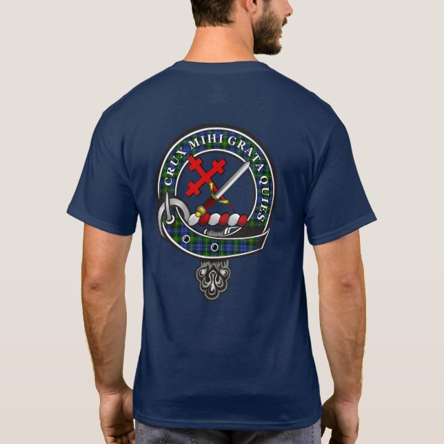 Adam Tartan Klan Badge Personlig T-Shirt (Baksida)