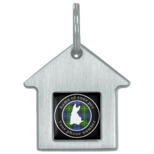 Adam Tartan Scottie Hund Personlig ID-bricka Husdjur