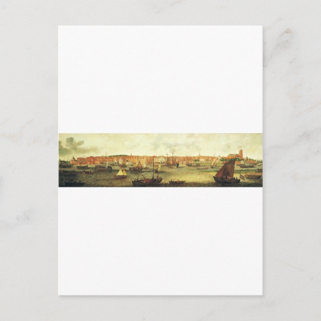 Adam Willaerts syn på Dordrecht från norr Vykort (Framsida)