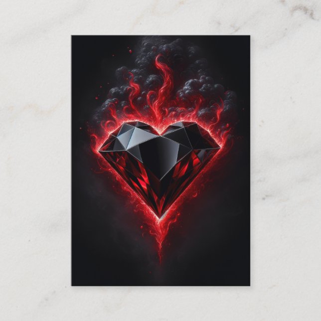 Adamant Heart | Zechariah 7:9-12 KJV-kortruta Visitkort (Framsida)