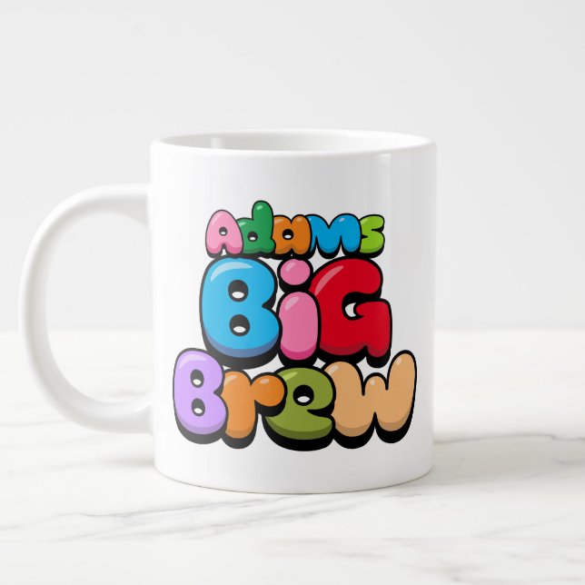 Adams Big Brew Giant Coffee Mugg Jumbo Mugg (Vänster)
