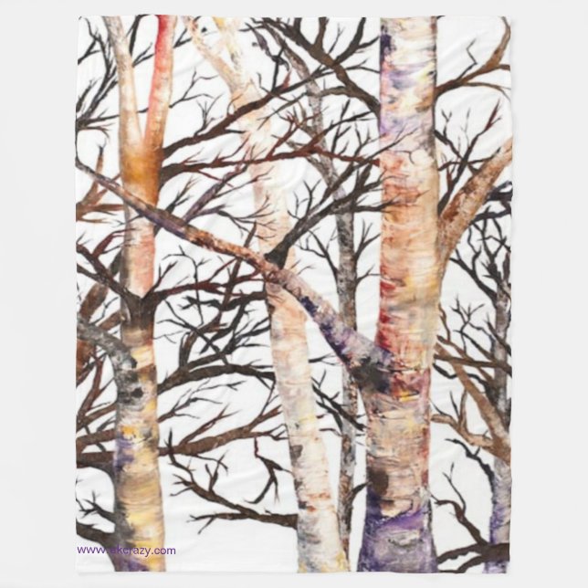 Adams Birch Fleece Blanket (Framsidan)
