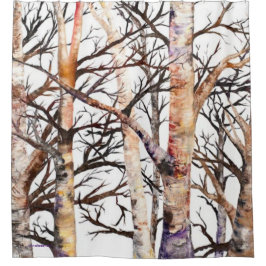 Adams Birch Shower Curtain