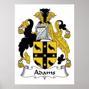 Adams familjvapensköld poster