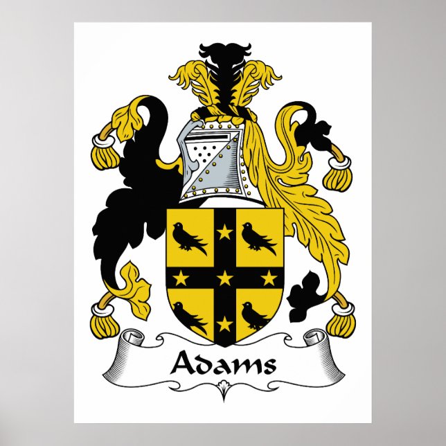 Adams Family Crest Poster (Framsidan)