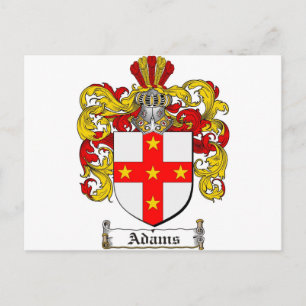 Adams Jackar om Arm/Adams Family Crest Vykort