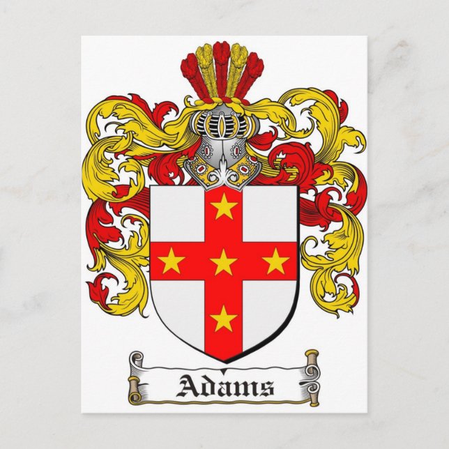 Adams Jackar om Arm/Adams Family Crest Vykort (Framsida)