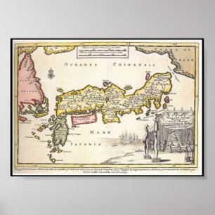 Adams Japan Karta 1707 Poster