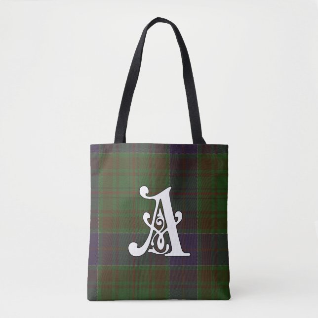 Adams Klan Tartan Monogram Tygkasse (Framsida)